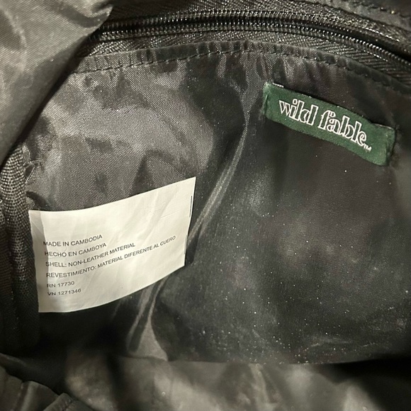 Wild Fable Faux Leather Mini Backpack Purse Leopard Print Medium Bag Adjustable - Picture 8 of 8